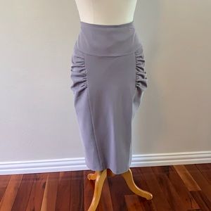 Ribbed pencil skirt